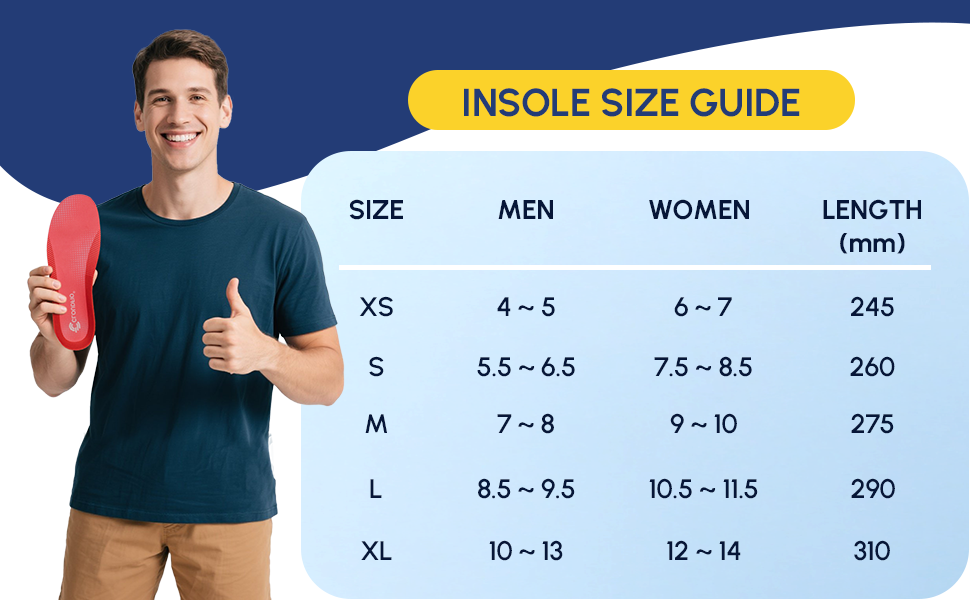 Plantar Fasciitis Insoles for Men Women,High Arch Support for Pain Relief,Shoe Inserts Orthotic for Flat Feet,Work Boot Insoles for Shock Absorbing Inserts (Fit for Standing All Day) P-XL - Image 9