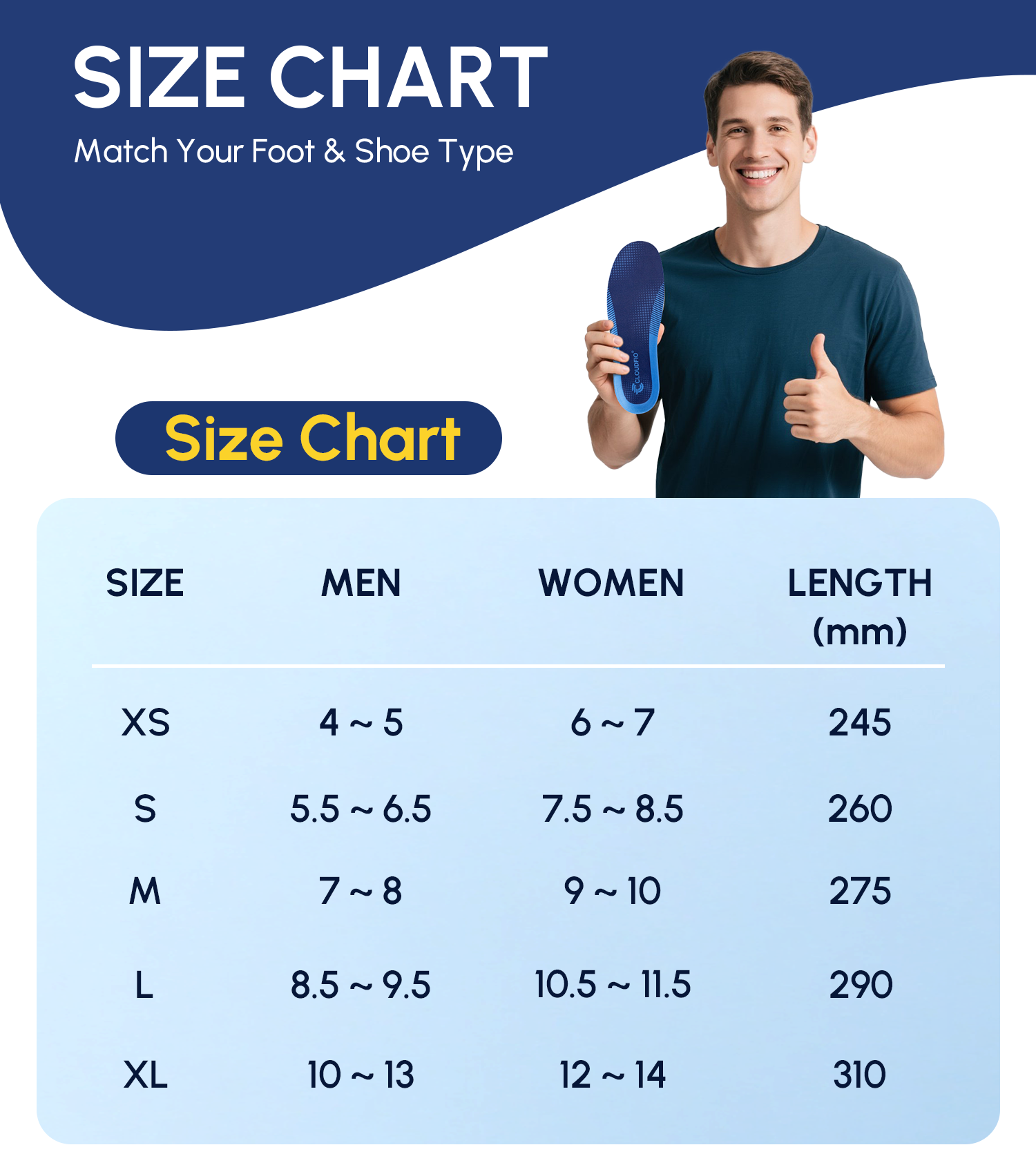 Plantar Fasciitis Insoles for Men Women,High Arch Support for Pain Relief,Shoe Inserts Orthotic for Flat Feet,Work Boot Insoles for Shock Absorbing Inserts (Fit for Standing All Day) B-XL - Image 12