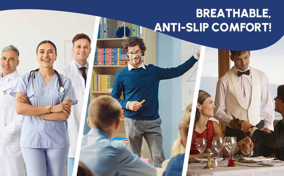 Plantar Fasciitis Insoles for Men Women,High Arch Support for Pain Relief,Shoe Inserts Orthotic for Flat Feet,Work Boot Insoles for Shock Absorbing Inserts (Fit for Standing All Day) B-XL - Image 3